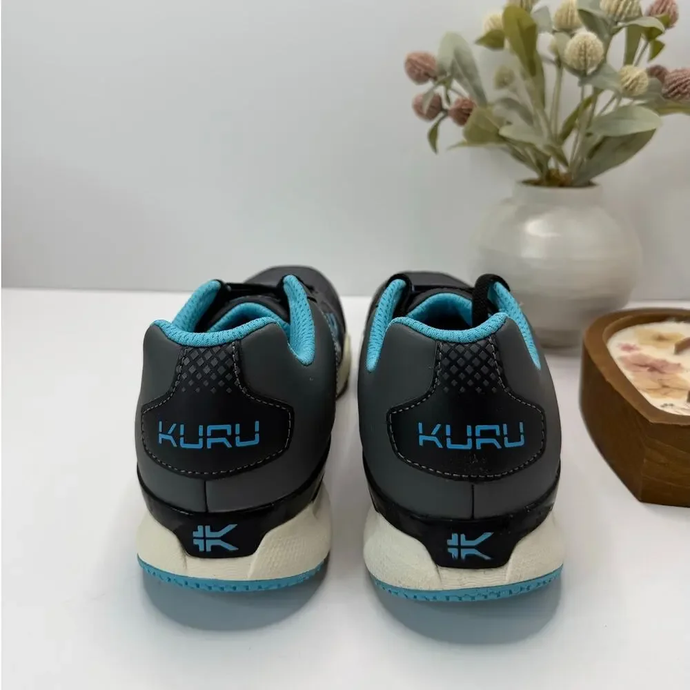Kuru Quantum Walking Comfort Sneaker Urban Concrete/Blue Topez Women 12 Wide NWB